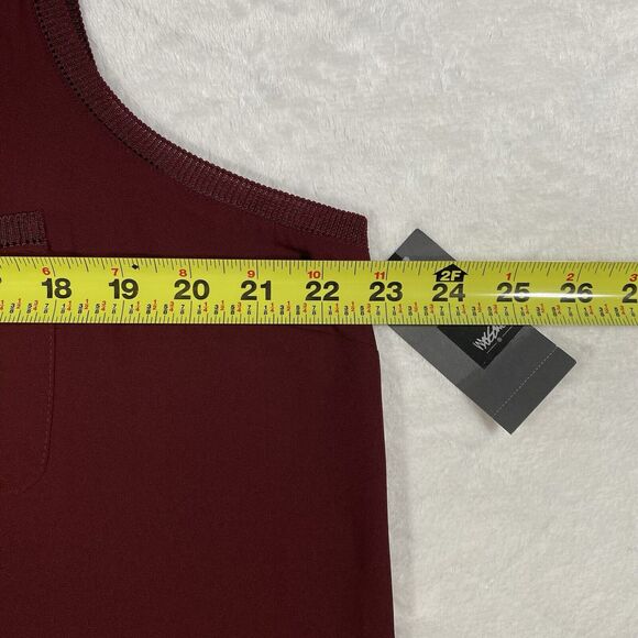 Mossimo Women's Plus Sz 2XL Burgundy Sleeveless Blouse Career Flowy Romantic NWT - Picture 6 of 7